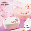SAKURA 小判一段弁当 480ml 日本製 桜 弁当箱 山中塗 中蓋 バンド 食洗機 電子レンジ対応 ランチボックス かわいい パステル 白 ピンク ランチタイム ピクニック 遠足 運動会 行楽 花見 おすすめ 人気 HAKOYA(3)