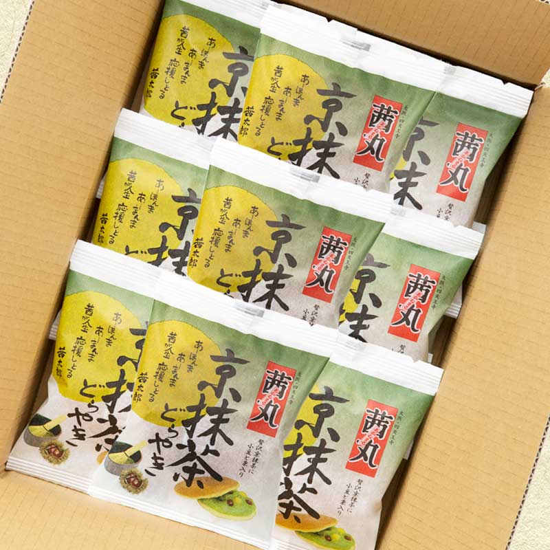 京抹茶どらやき（15ヶ入り・家庭用） 茜丸 製餡所特製あんこ使用 どら焼き 高級 お取り寄せ 和菓子 抹茶 お菓子 個包…