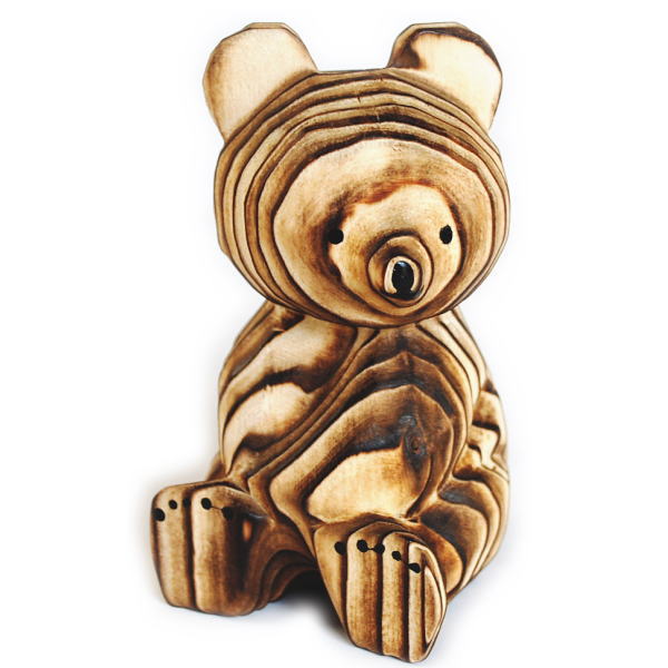 熊ボッコ 置物 大 北海道 お土産 木製 熊ぼっこ くまぼっこ クマボッコ 民芸品 グッズ 雑貨 インテリア オブジェ 郷土特産 ハンドメイド