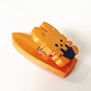木製 きたきつね クリップ マグネット付き 北海道 キタキツネ ウッドクラフト ウッディクラフト 動物 どうぶつ きつね キツネ