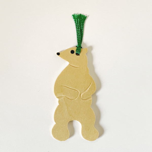 木製 しろくま しおり ブックーマーク プチ ギフト プレゼント 北海道 日本製 国産 ウッドクラフト ブックマーカー お土産 おみやげ シロクマ 白くま 白...