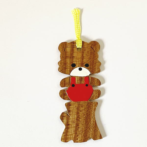 木製 くま しおり ブックーマーク プチ ギフト プレゼント 北海道 日本製 国産 ウッドクラフト ブックマーカー お土産 おみやげ クマ 熊 ベアー かわい...