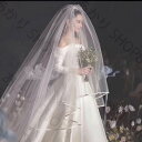 ロングベール 2層ベール コーム付き結婚式 ウェディングベール ウエディングベール ロング ウェディング ウエディング結婚式 レースヴェール ブライダル 前撮り ウエディングベールロング丈 