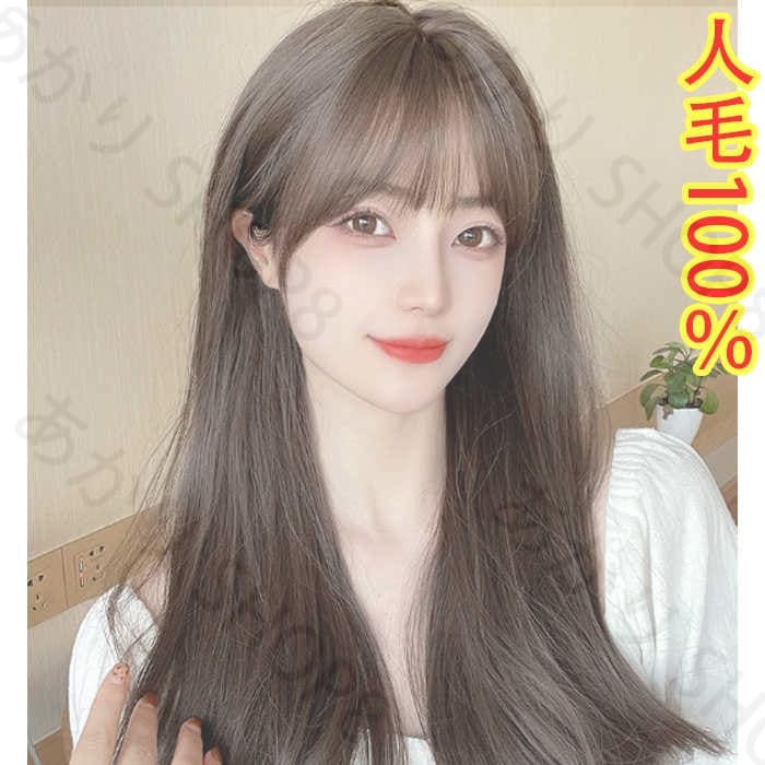 ロング かわいい おしゃれ 自然 女性 ファッション トレンド モデル ミセス 耐熱 桂小顔効果