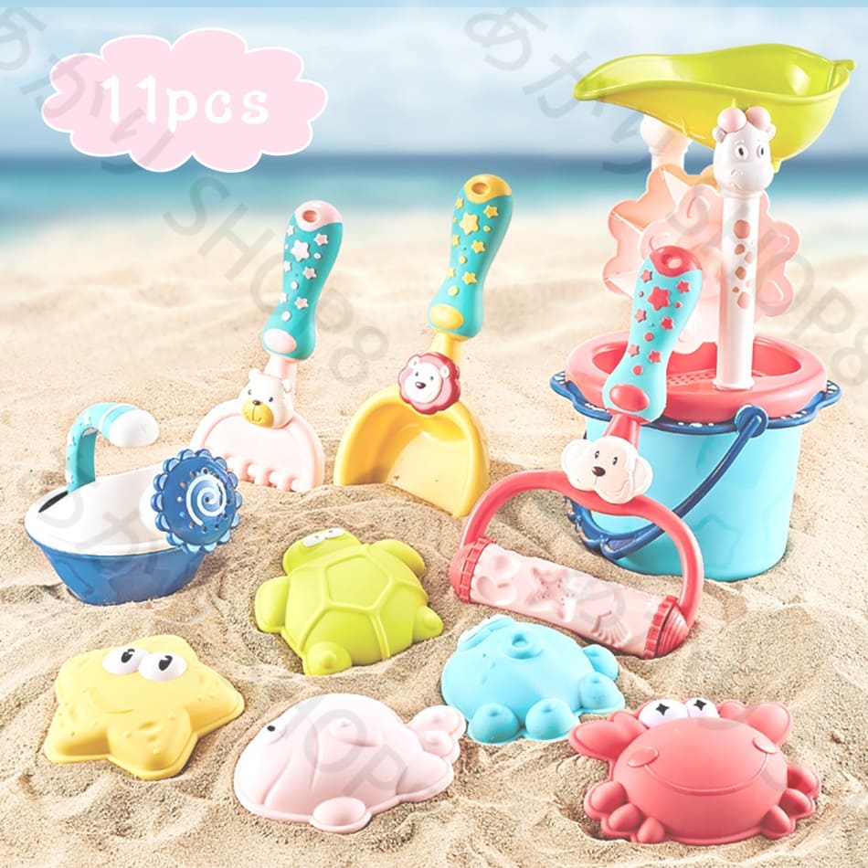 【11点お砂場おもちゃ】 砂遊び 水遊び 雪遊び おもちゃ おすすめ カラフル柔らかい 安全無毒 エコ カワイイ お風呂用知育玩具オモチャ 子供室内 屋外用 お...