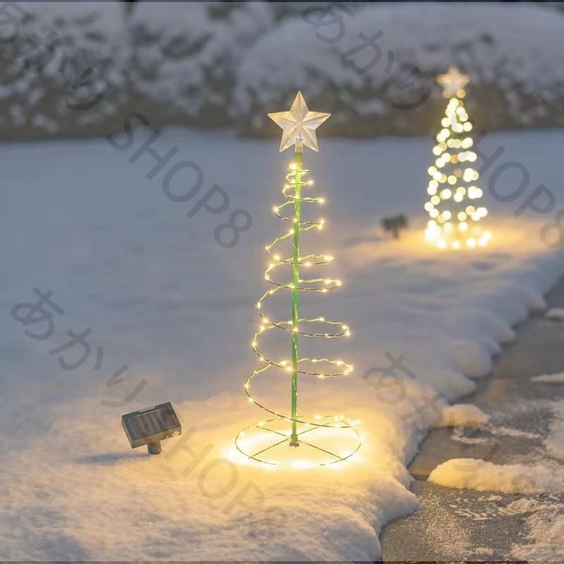 防水 クリスマスツリー ライト LEDイルミネーションライト ソーラーライト フェアリーライト ストリングライト ナイトライト 装飾ライト ワイヤーライト ツリーライト 防雨型 屋外 ガーデンライト お歳暮 飾り 雑貨 贈り物