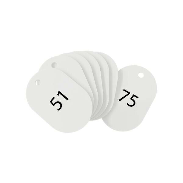 Name Tags - オープン工業 BF-52-WH 番号札 大 51〜75 白 BF52WH スチロール番号札 スチロール番号札大 番号入 ホワイト OP スチロール番号札番号入