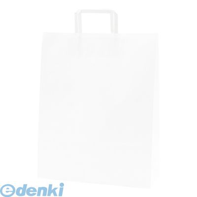 【商品説明】●シンプルだから使い方自在。●材質：晒，持ち手＝紙●外寸：縦400×横320×マチ115mm●晒白無地　ツヤ無し（50枚入）・平紐