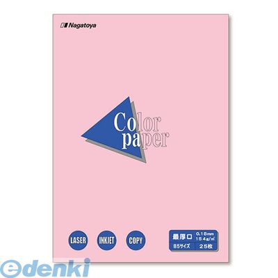 乐天商城 - 長門屋商店 ナ-4521 カラーペーパーB5最厚口25P　桃 ナ4521