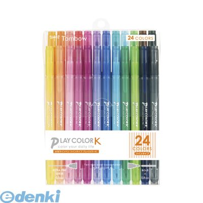 翌日出荷 トンボ鉛筆 GCF-012 プレイカラーK【インク色-12色セット】【セット】【1セット】GCF012 水性サインペン 水性マーカー 水性ペン