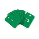 オープン工業 BF-54-GN スチロール番号札 四角 1~25 緑 BF54GN
