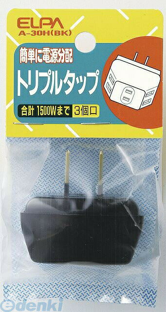 (LINE�����ݥ�ͭ)ī���Ŵ� ELPA A-30H-BK �ȥ�ץ륿�å� A30HBK �֥�å� ����� �ƥ���ɬ���ʤ��Ÿ����󥻥��