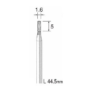 ミニターメーカーお問い合わせ：03-3633-7181●先端径：φ1.6●粒度：#-●シャンク径:φ2.34●最高回転数：80000●入り数：1●特長：●スパイラルチップブレーカーカット●エンドカット●切削性、耐摩耗性、耐久性に優れている超硬カッターです。●適合素材：工具鋼、一般鋼、ステンレス、アルミニウム、銅●minimo●SFIDA