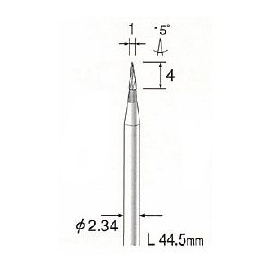 ミニターメーカーお問い合わせ：03-3633-7181ミニター BC1301 超硬カッター スパイラルカット φ1●先端径：φ1●粒度：#-●シャンク径:φ2.34●最高回転数：80000●入り数：1●特長：●スパイラルカット●超硬カッター代表的な刃形状です。●切削性に優れ、美しい仕上げ面が得られます。●切削性、耐摩耗性、耐久性に優れている超硬カッターです。●適合素材：工具鋼、一般鋼、ステンレス、アルミニウム、銅●minimo●SFIDA