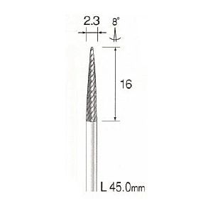 ミニター MINITOR BC1532 超硬カッター クロスカット φ2．3 BC-1532