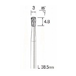 (LINEクーポン有)ミニター MINITOR BC2202 超硬カッター クロスカット φ3 BC-2202