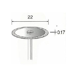 (LINEクーポン有)ミニター MINITOR MC1344 メタルボンドダイヤモンドカッティングディスク 外周 φ22 MC-1344
