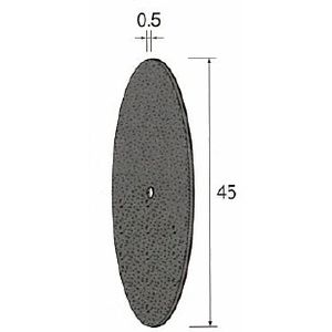 ミニターメーカーお問い合わせ：03-3633-7181●φ45（φ1.8）●粒度：#100●最高回転数：8000●入り数：10●スピーディーで優れた切断能力を持つカッティング工具です。●靭性に優れたレジノイドボンドを採用し、薄くても安全性に優れ切れ味の良い砥石です。●適合素材：工具鋼、合金鋼、一般鋼、ステンレス、アルミニウム、銅