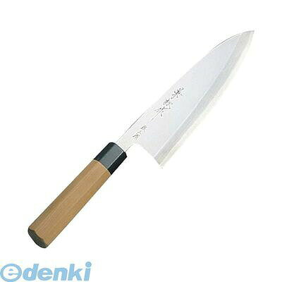●外寸1：395●重量：460g●板厚厚み：背:7.5●材質1：銀三鋼(カーボン入り13クローム鋼(日立銀紙3号)・13クローム鋼)●刃渡り：22.5cm●従来の和庖丁と同じ製法で素材を錆に強い特殊鋼に替えた新しい感覚の和庖丁です。●片刃●1辺(mm)：80●2辺(mm)：420●3辺(mm)：30●重量(g)：590●製品重量(g)：460