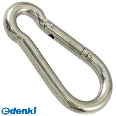 【商品説明】D=10mm L=100mm W=50mm S=14mm d1=11mm d2=16mm使用荷重 200kgチェーン等の端末金具として。ワンタッチで取り付け簡単。別名 ダルマフックとも呼ばれます。ステンレス製なので、防錆性・耐候性に優れ丈夫で長持ち。屋外・海岸での使用に最適！4969968559837