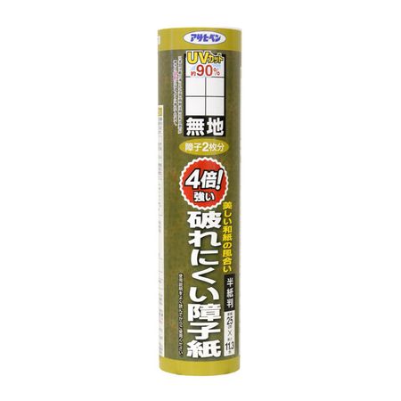 アサヒペン06-6930-5008【商品説明】■障子紙のJIS規格破裂強度の下限値（78.45kPa）に比べて、約4倍（316kPa）の強さの丈夫な障子紙です。■UVカット加工の効果により、紫外線の透過を約90％カットしますので、陽があたっても変色・劣化しにくい障子紙です。■UVカット効果により、室内のインテリア家具、建具等の変色（日焼け）を防止する効果があります。■規格：25cmX11.3m■商品サイズ（mm）：W65xD65xH250■重量：210g