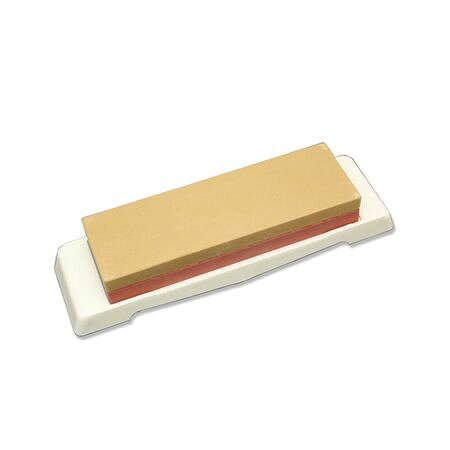 【商品説明】■中砥石は刃先を滑らかにし、仕上砥石は刃を鋭くします■中砥石と仕上げ砥石とが合わさった両面仕様の砥石【仕様/規格】■セラミックホームストーン■砥石サイズ：175x55x25mm■粒度：中砥石#1000、仕上砥石#3000■素材・材質：ABS樹脂、セラミック■台付き