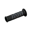 デイトナ DAYTONA 98047 PRO-GRIP スーパーバイクグリップ#719 耐震GEL 125mm 貫通 ブラック/ブラック