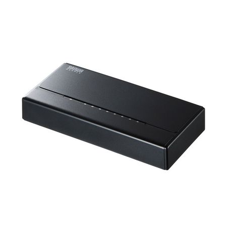 (LINEクーポン有)サンワサプライ LAN-SWHP801BK スイッチングハブ【8ポート・マグネット付き】 LANSWHP801BK SUPPLY SANWA