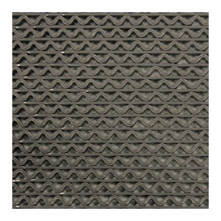 ミヅシマ工業06-6534-1201【商品説明】■製品詳細：・樹脂マット・透水タイプ・4辺フチ付き（ロール巻は全辺フチ無し）・学校、オフィス、ビル、銀行、店舗、複合施設等■仕様：・Z状の波型形状がゴミをしっかり捉える樹脂製のマットです。・裏地無しタイプですので排水性が高くメンテナンスも容易です。■材質：・塩化ビニール■カラー(色）：グレー■サイズ奥行×幅(長さ)×高さ(厚み)：900mm×1800mm×約6mm■重量：約6KG■防炎試験登録：E1120046■注意：4964079006775