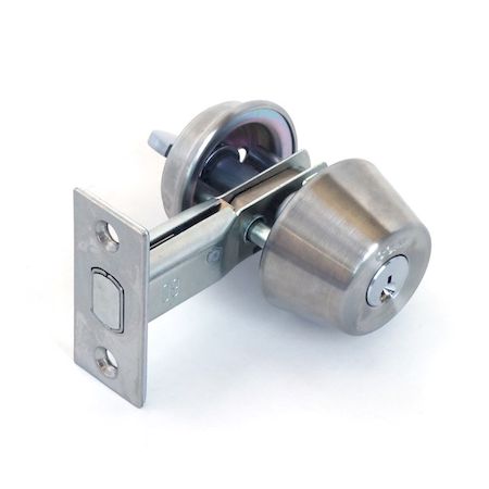 【商品説明】●仕様：本締錠●チューブラー本締錠ADシリーズ●バックセット：70mm●取付可能扉厚：30mm以上〜45mm未満●室外側：6本ピンシリンダー●室内側：サムターン●材質／仕上：ステンレスヘアーライン（S11）●キー本数：3本●ゴール 錠前 ドアロック 本締錠