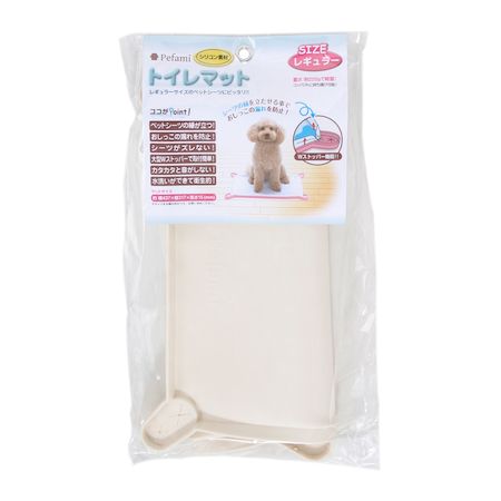(LINEクーポン有)アース・ペット 4975023667898 Pefami トイレマット03 レギュラー アイボリー ペファミ ターキー アースペット