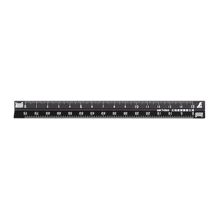 シンワ測定 74966 三角スケールA−15 15cmブラック