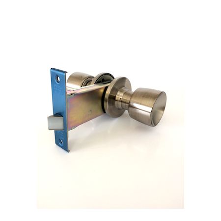 【商品説明】●インテグラル錠　UCシリーズ●仕様：空錠●バックセット：100mm●フロントサイズ：H100mm×W25mm●握玉（ノブ）：E型●勝手：左右、内外共通●取付可能扉厚：33mm以上〜43mm未満●室内側：ノブ●室外側：ノブ●材質／仕上：ステンレスヘアーライン（S11）