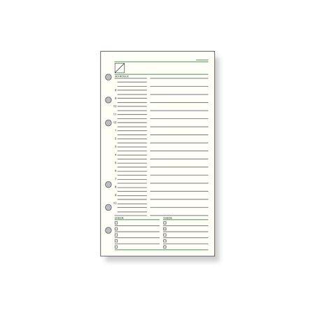 レイメイ藤井メーカーお問い合わせ：0120-68-0131【商品説明】●日付なし、1日1ページのスケジュール表。入数：30枚