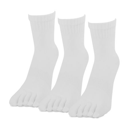 (LINEクーポン有)PAX-ASIAN 810WS 銀マジック5本指ショート丈ソックス白3P(4.0)