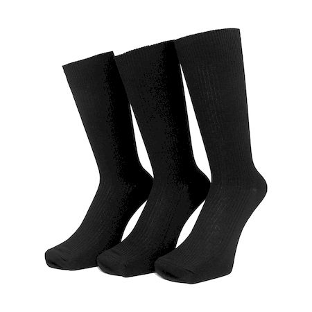 (LINEクーポン有)PAX-ASIAN CW396 カジュアルソックス先丸 黒3P 24−26cm