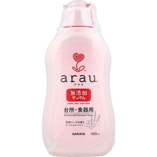 【スーパーSALEサーチ】4973512320330 【18個入】 arau． アラウ 台所用せっけん 400ml【キャンセル不可】