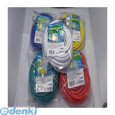 矢田電気 SEC-10G ソフトカラーコード2芯3芯兼用 10m 緑SEC10G