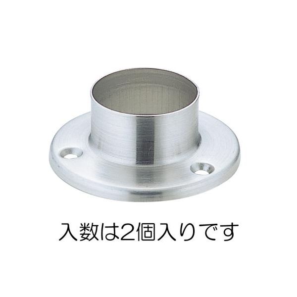 エスコメーカーお問い合わせ：06-6532-6226●材質…SUS304●適用パイプ径…19mm●サイズ（A）…35.5mm●サイズ(B)…19.5mm●サイズ(D)…13.5mm●サイズ(E)…2.5mm●穴径…3mm●付属品…木ねじ(プラス皿3.1×20)●入数…2個●ヘアーライン仕上げ(つやを消し、金属的な質感が強調されている為、高級感があります。)