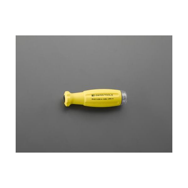 エスコメーカーお問い合わせ：06-6532-6226●全長…125mm●精度…±6%●重量…102g●導電性グリップの為、静電気を逃がします。●視認しやすいアナログ目盛●ダイヤル式なので簡単にトルク設定が行えます。●トルク範囲…1.0〜5.0N・m