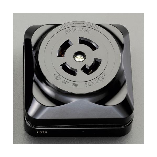 エスコメーカーお問い合わせ：06-6532-6226●サイズ…76×76×46.3(D)mm●定格容量…30A 250V●極数…3P