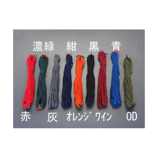 ●サイズ…2.5mm×20m●カラー…橙●材質…ナイロン●編み方…江戸打●シート、土のうの結びつけに●入数…1本　