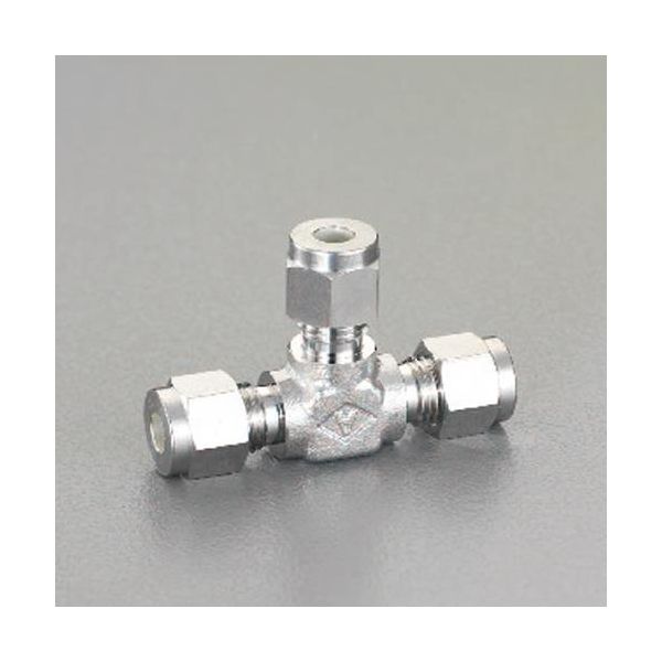エスコメーカーお問い合わせ：06-6532-6226●材質…SUS316●使用温度…−196〜600℃●適用パイプ外径…10mm●樹脂製チューブ使用時は、インサートリングが別途必要となります。●使用圧力はチューブ使用圧力に準拠する。