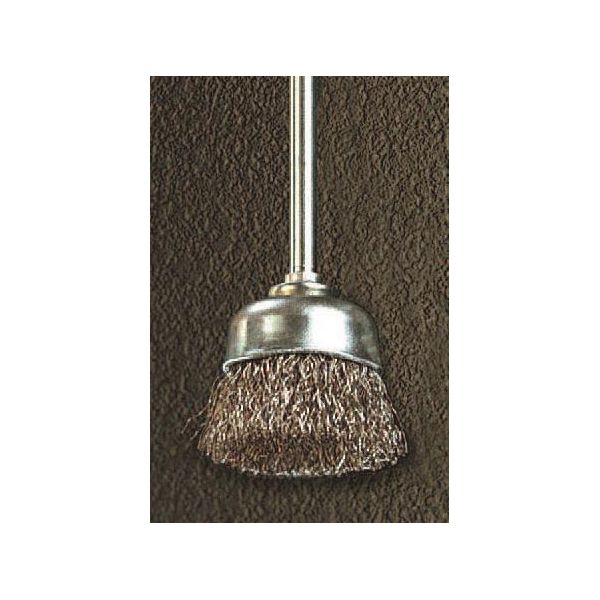 エスコ EA819AL-2 16mm 3mm軸 スチール製・カップブラシ EA819AL2【キャンセル不可】