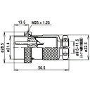 七星科学 NCS-256-PM NCSシリーズ汎用大型メタルコネクタ ストレートプラグ NCS-256-PM NCS256PM