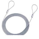 サンワサプライ SLE-1W-3 eセキュリティ ワイヤー、3.0m・3.5mm SLE1W3