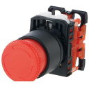 富士電機 AR22V4R-01R 非常停止用押しボタンスイッチ AR22シリーズ 赤 AR22V4R01R
