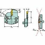 【個数：1個】サンドビック SL70R123H15B080BHP 直送 代引不可・他メーカー同梱不可 コロターンSL70 端面溝入れ用HPカッティングヘッド【キャンセル不可】