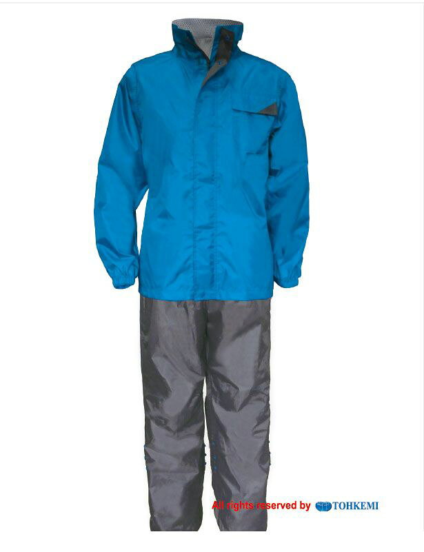 トオケミ TOHKEMI #7770-3L-BL ハイブリッドレインスーツ【3L／ブルー】 #77703LBL