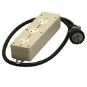 明工社 明工 MR2935 3P 20A 3コ口タップコード1m付 VCT3.5mm2m2m2m2